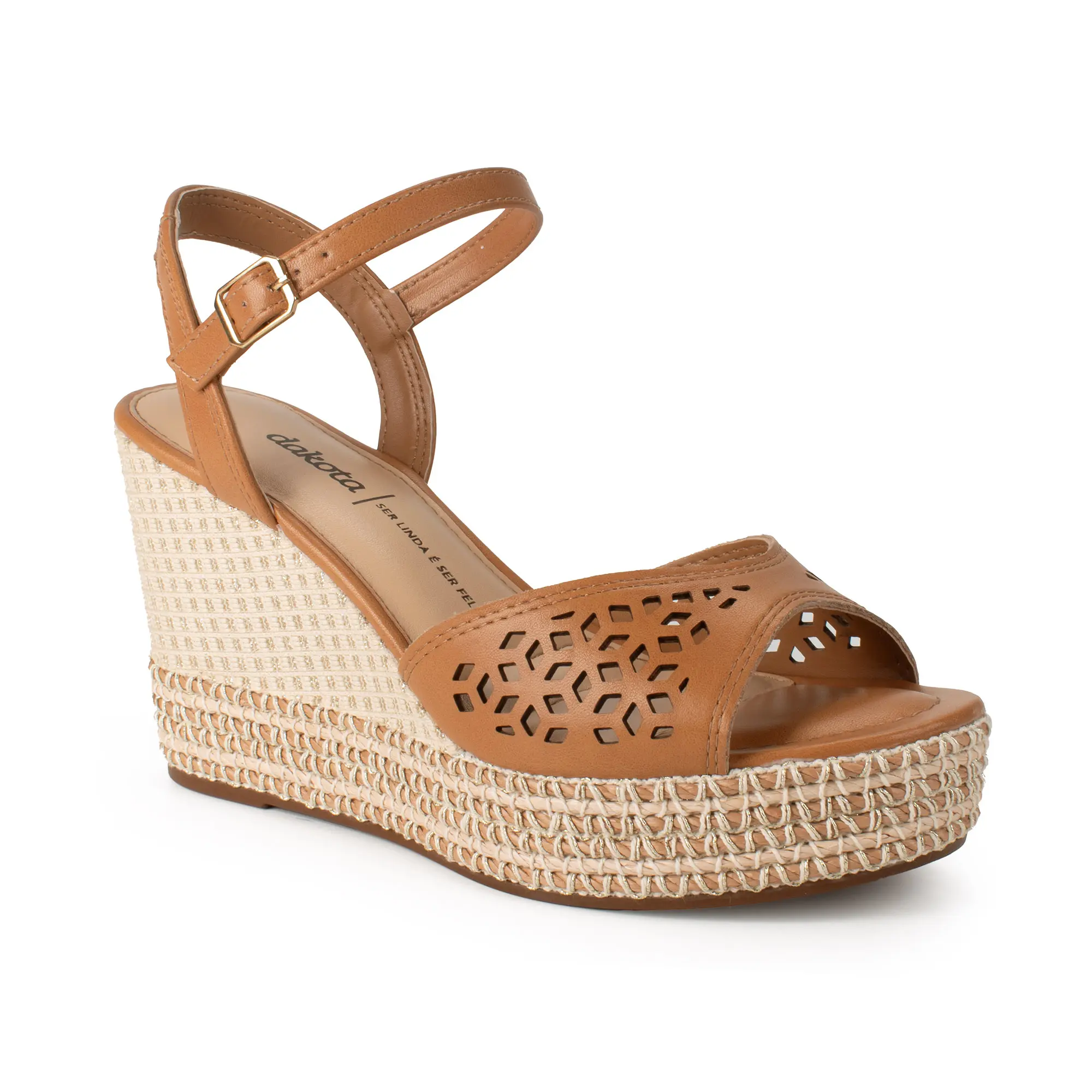 Sandália Dakota Anabela Caramelo Y9872