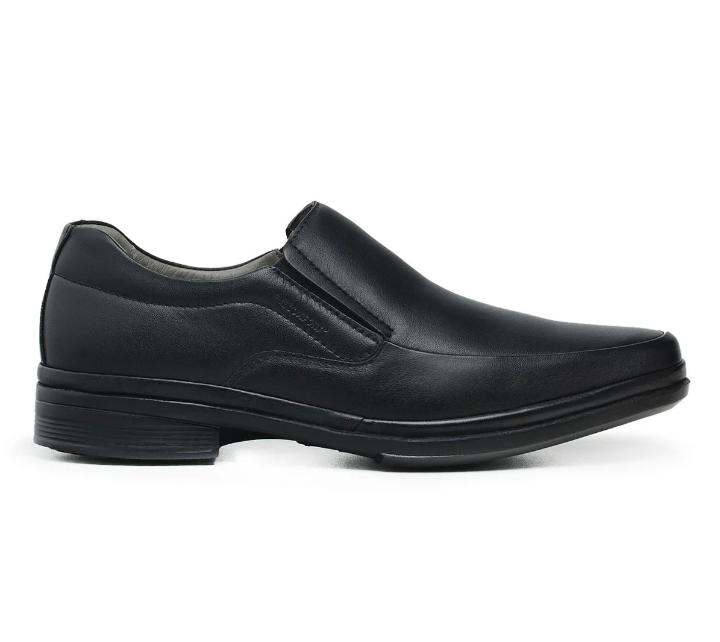 Sapato Social Masculino Preto Clássico Slip-On L44501