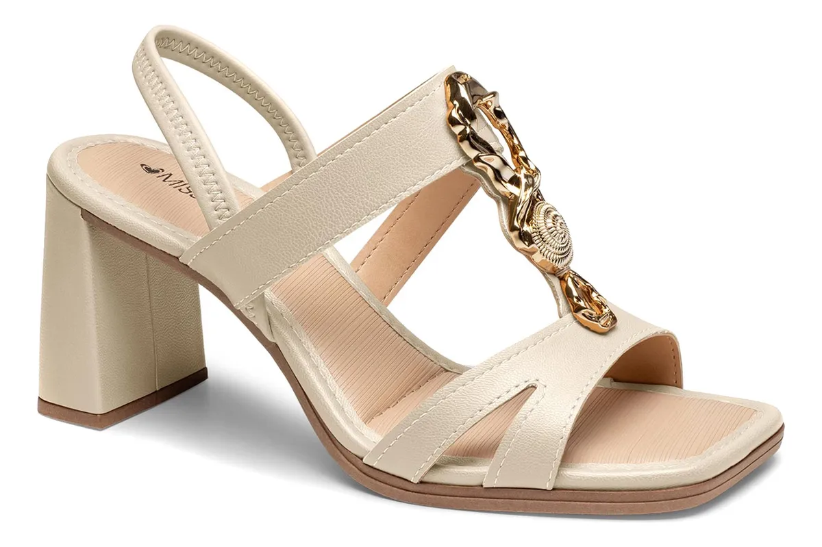 Sandália Mississipi J0471 De Salto Bloco