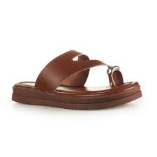 Chinelo Feminino Conforto Caramelo com Tiras MF113