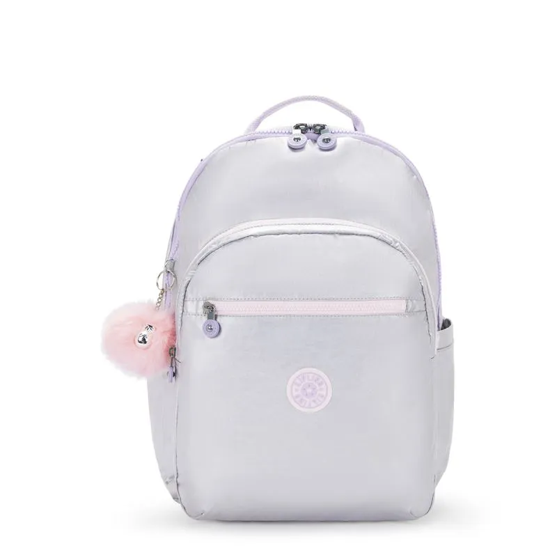 Mochila Kipling Seoul Xl Prata